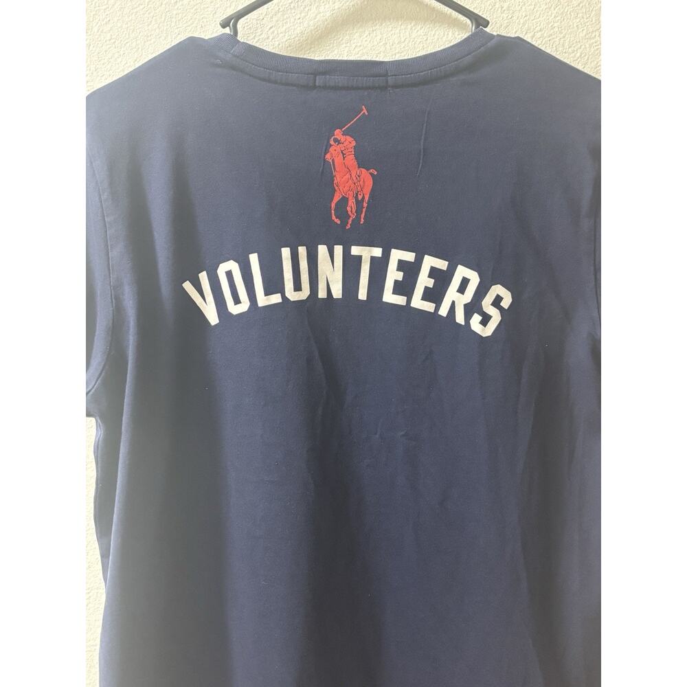 Ralph Lauren Shirt Womens Large Blue Volunteers Big Pony Graphic Tee T-Shirt - Picture 10 of 11